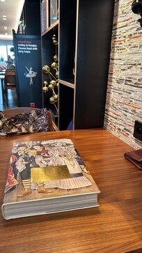 Restaurant with books