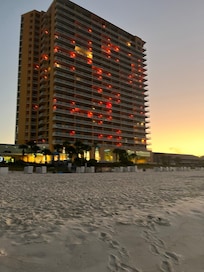 The resort in the evening.
