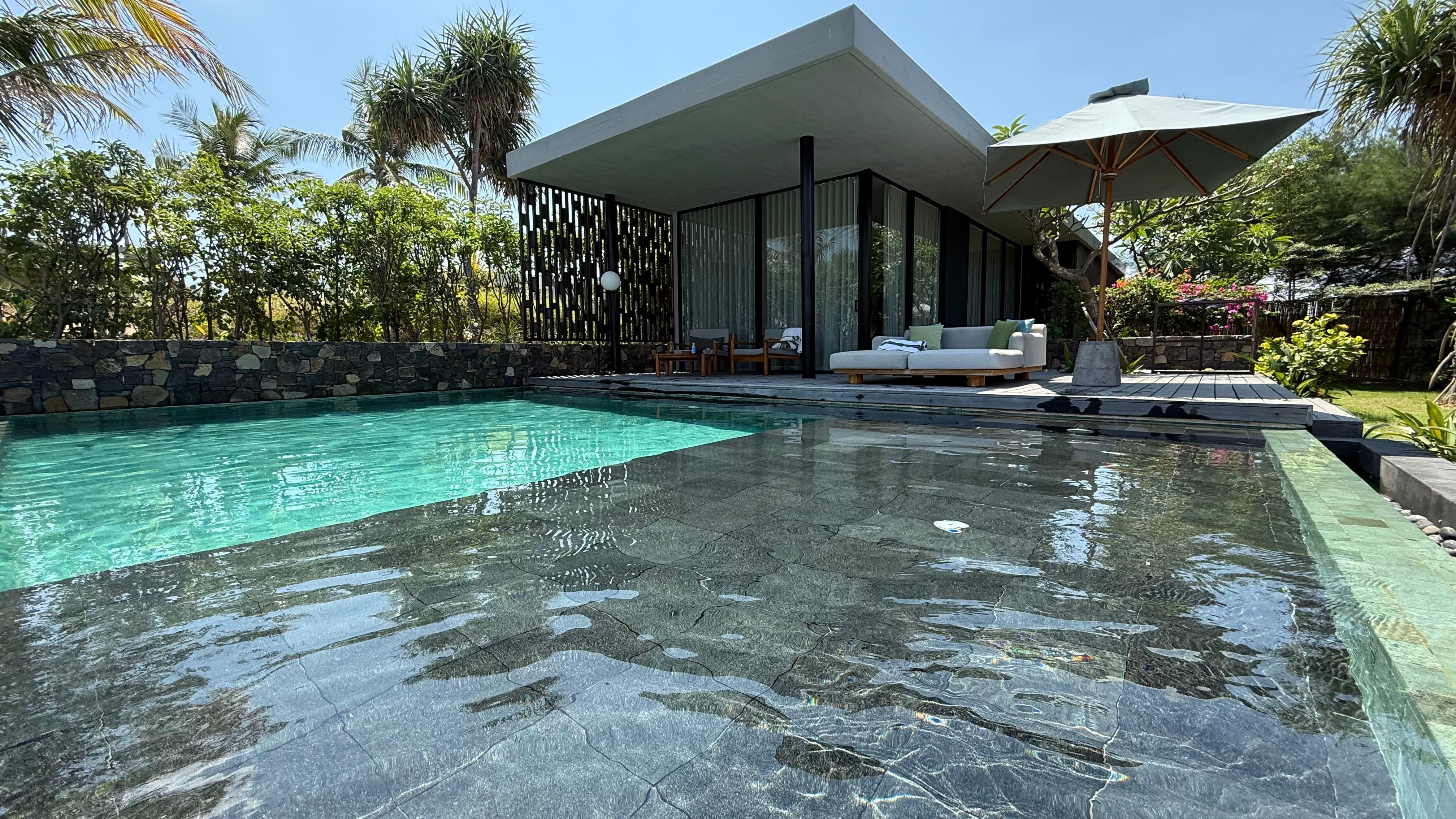 Our one bedroom villa first line to the sea