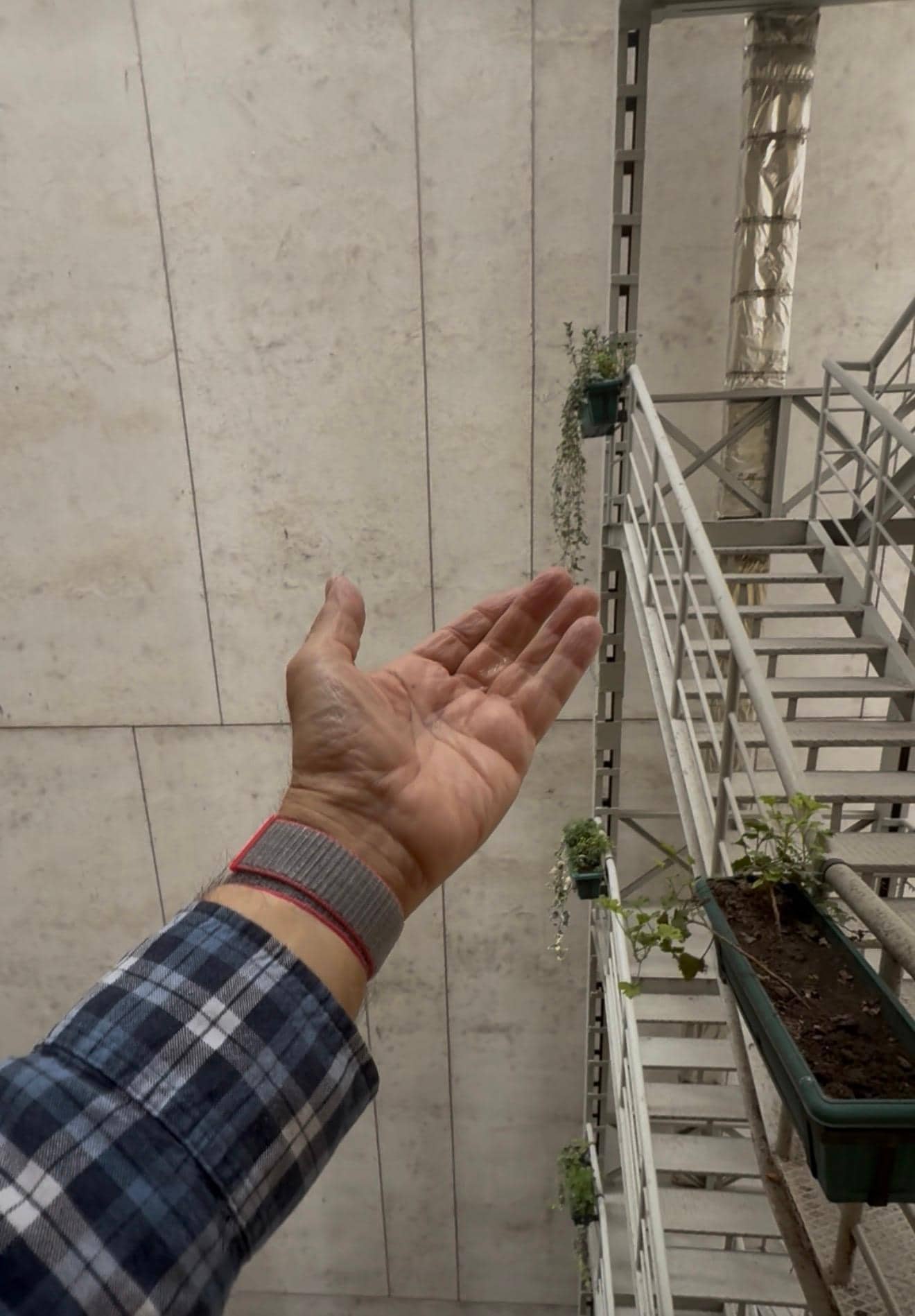 Catching the noisy aircon drip