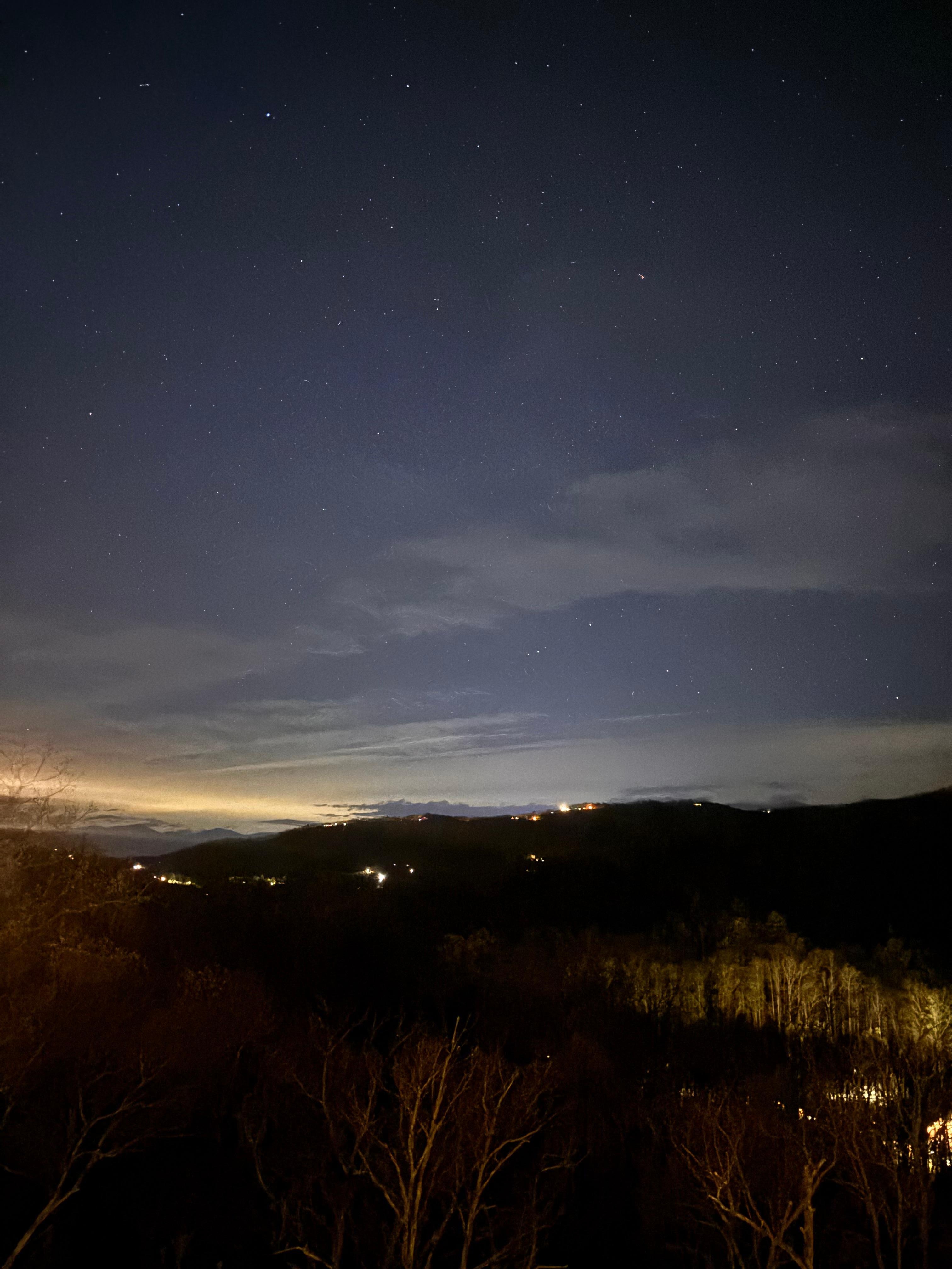 View from the back deck. Photos don’t do it justice 