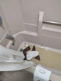 Ceiling pieces in tub