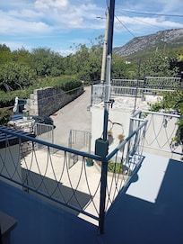 Blick vom Balkon