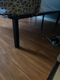 The bed itself is moveable and not firm and stick on the wall