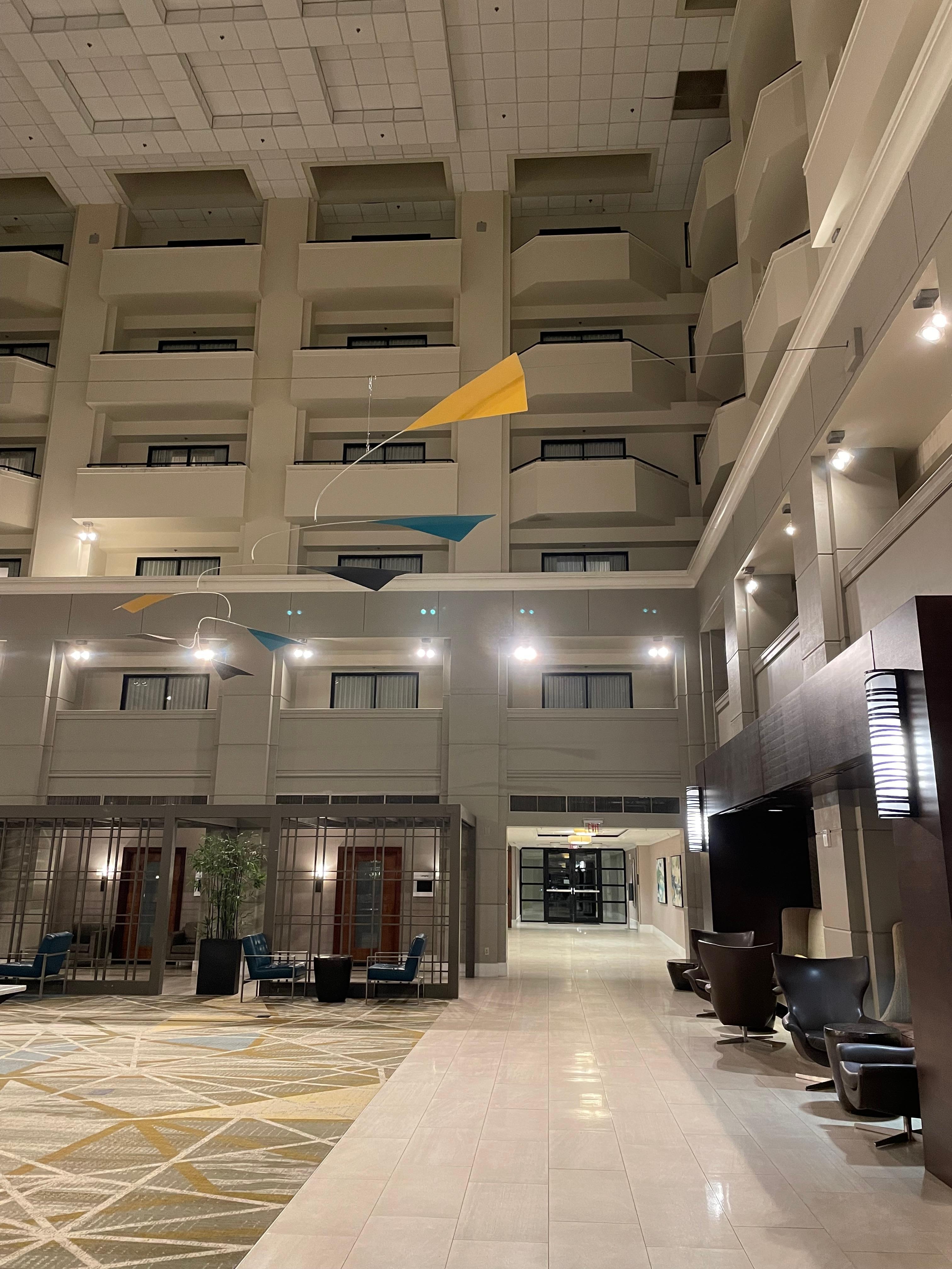 Walkway to the back elevator is beautiful! 