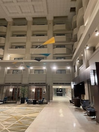 Walkway to the back elevator is beautiful!