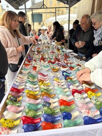 A traditional ceramic bird whistle festival on Easter Monday