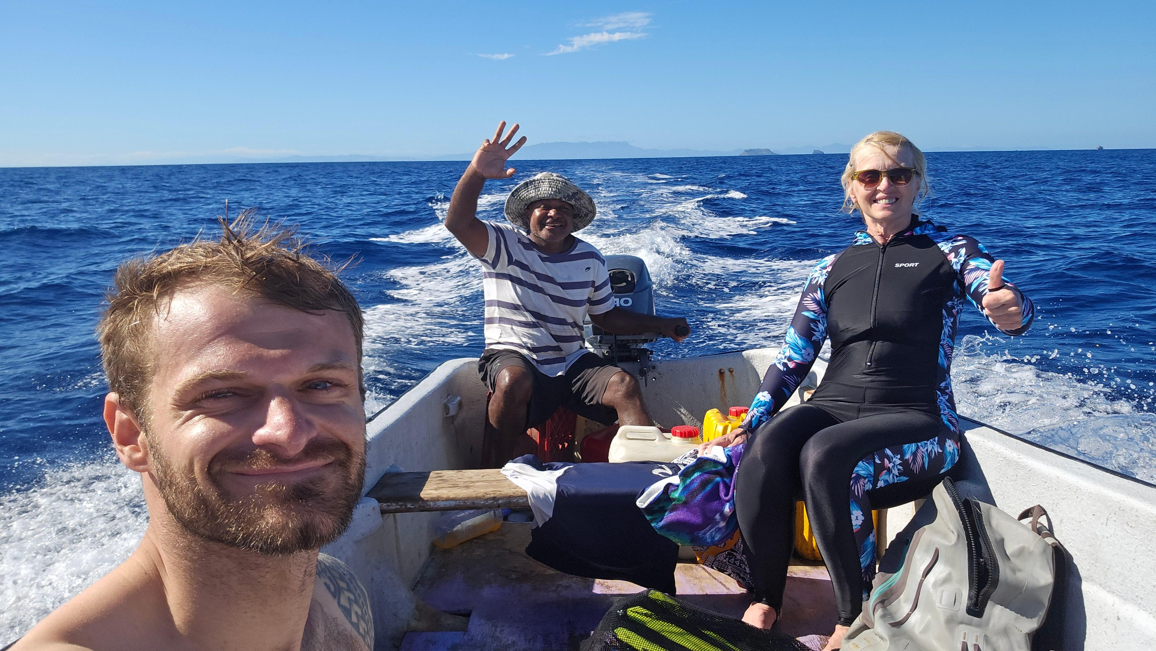 Bill took us to snorkel with the sharks!