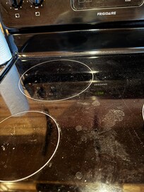 Dirty stove top