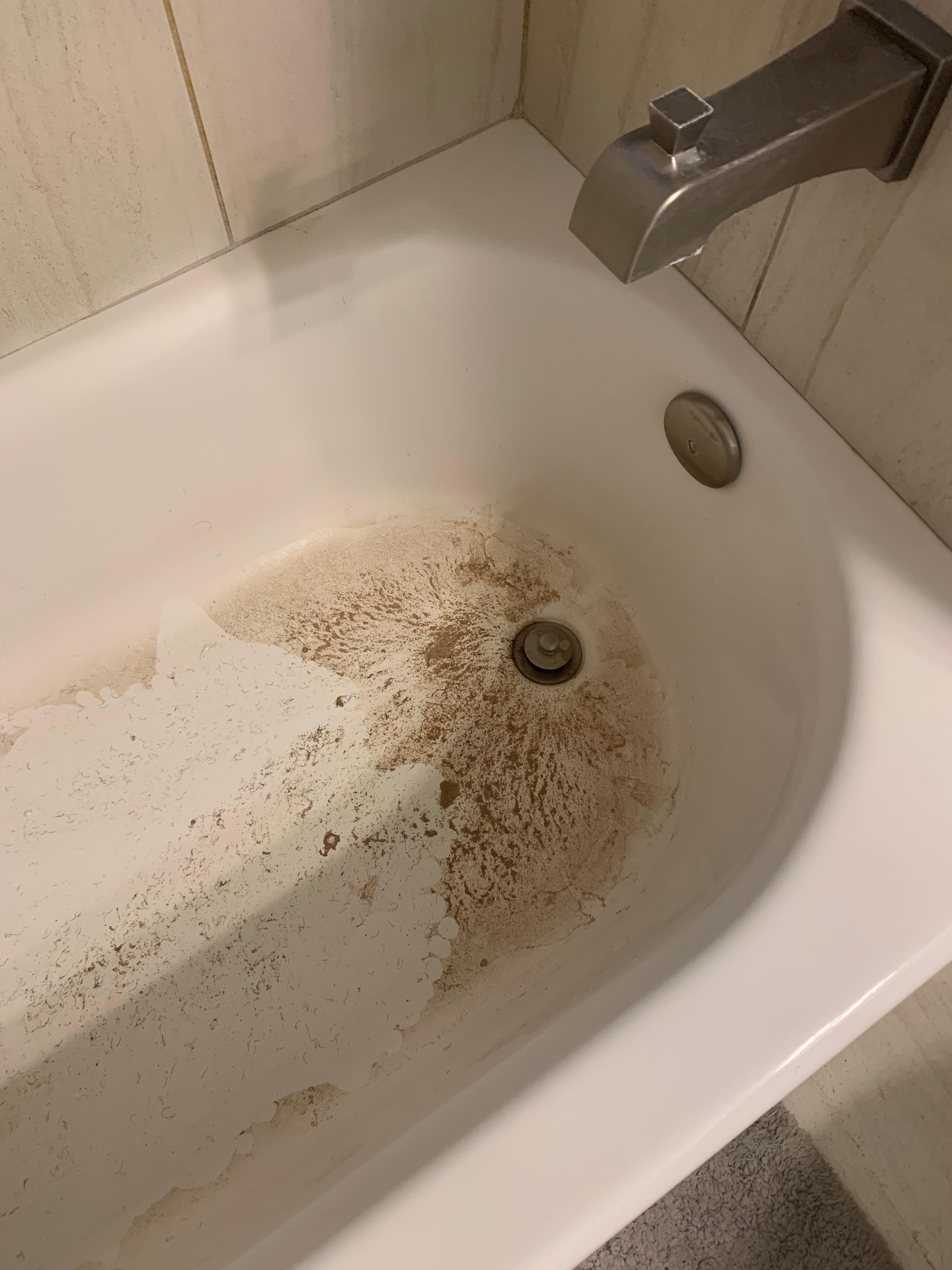 Clogged tub drain
