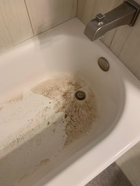Clogged tub drain
