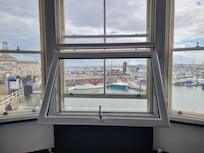 The view from the bed