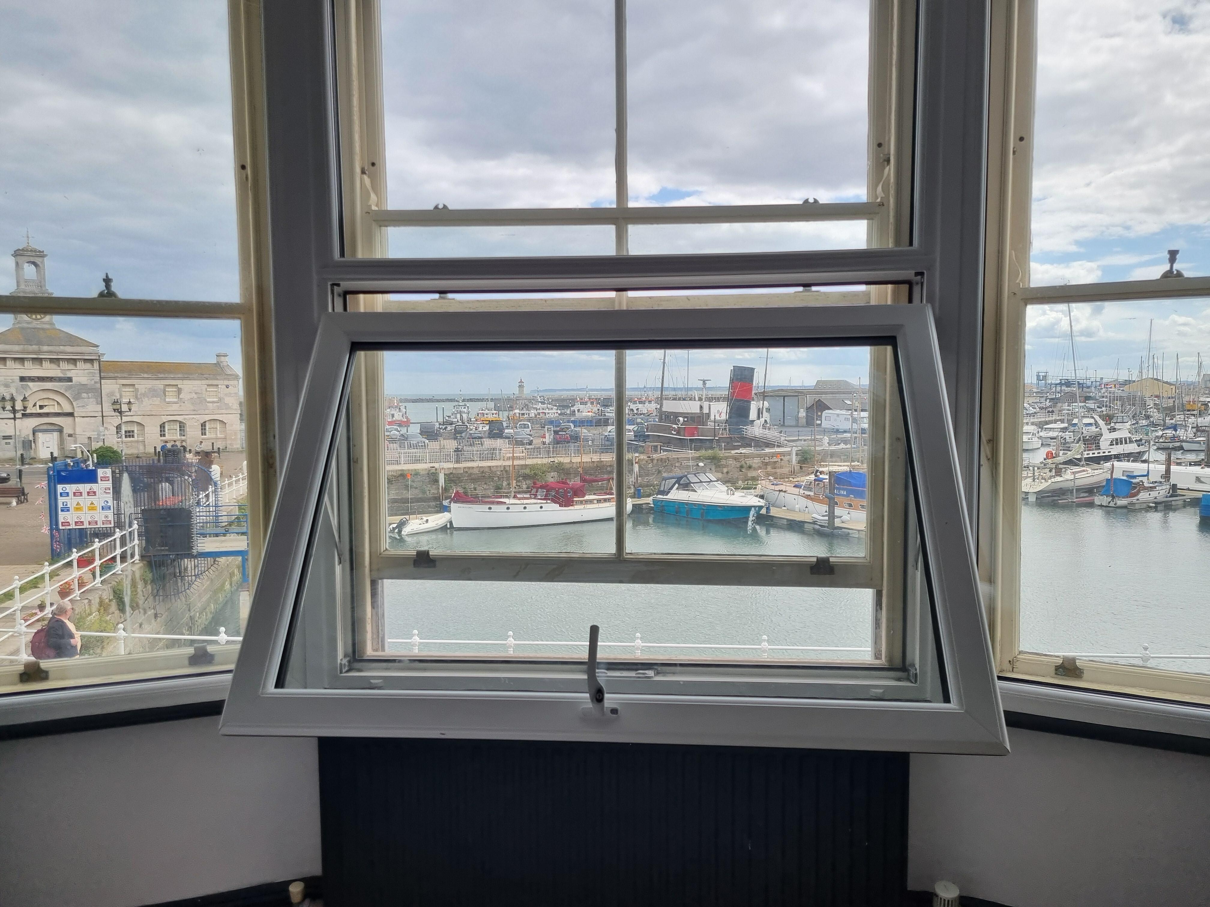 The view from the bed