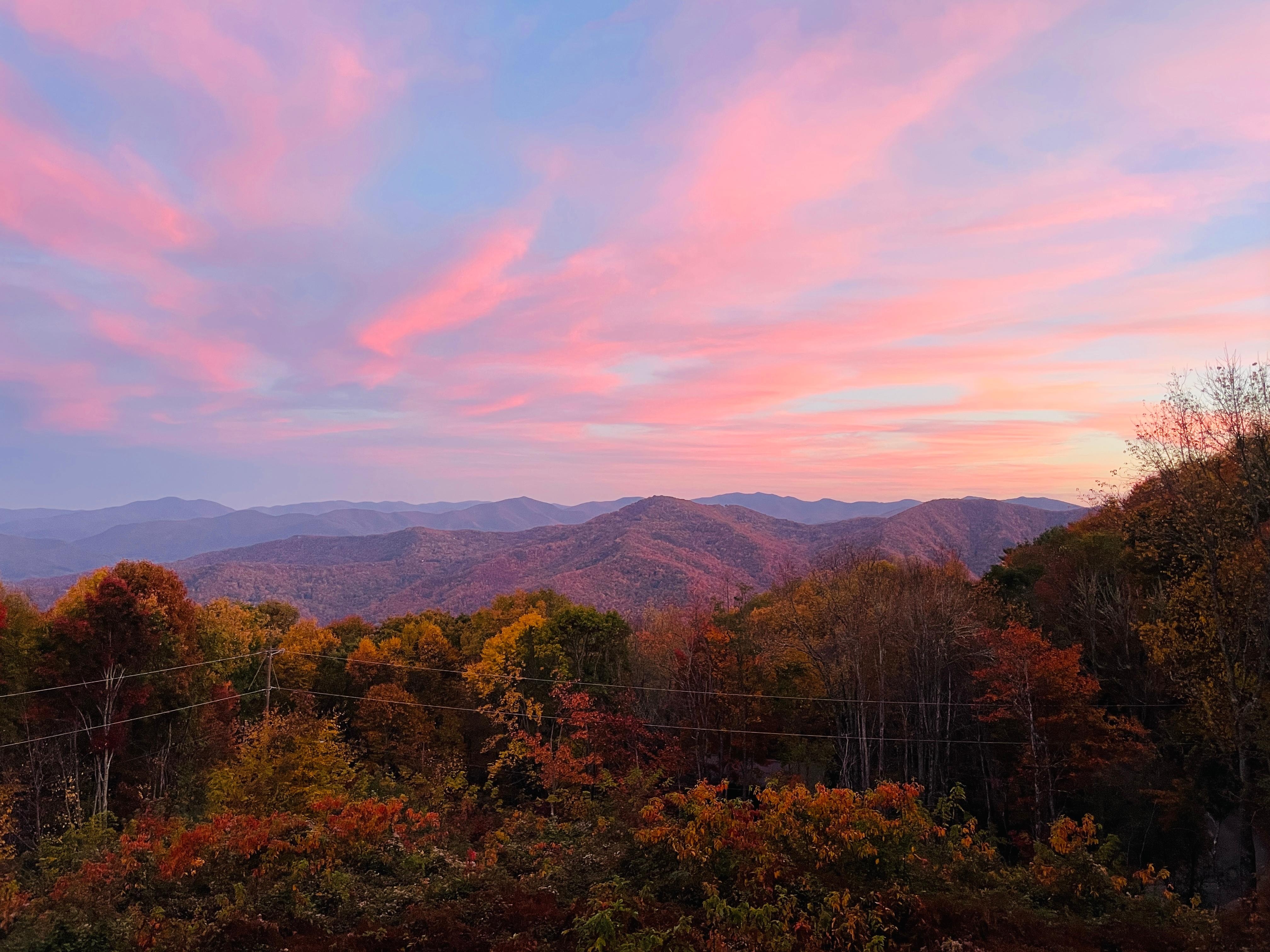 Sunset from front porch