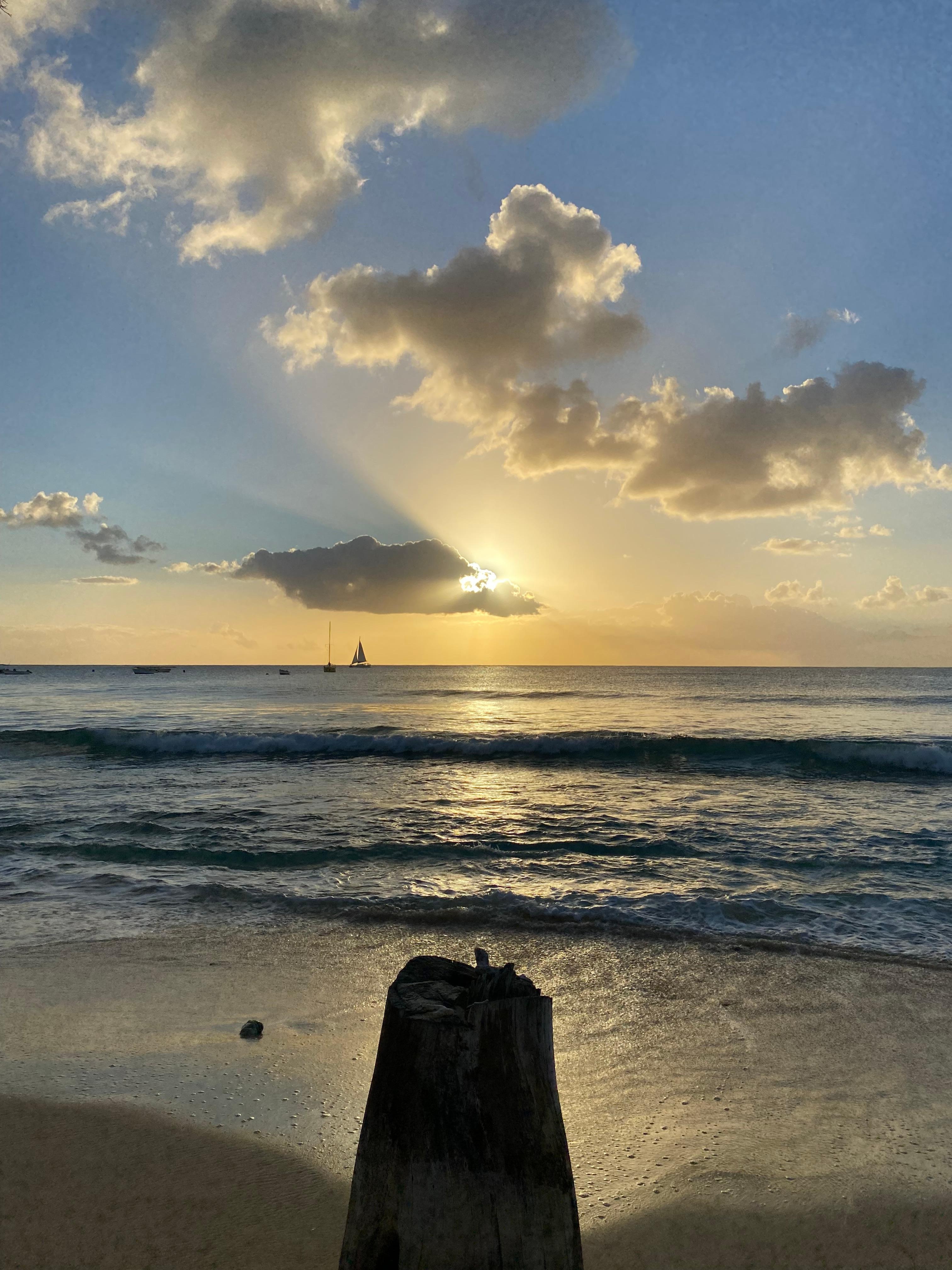 Beach in front of condo