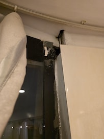 "Sound-proofed" - not helped by a large hole to the outside