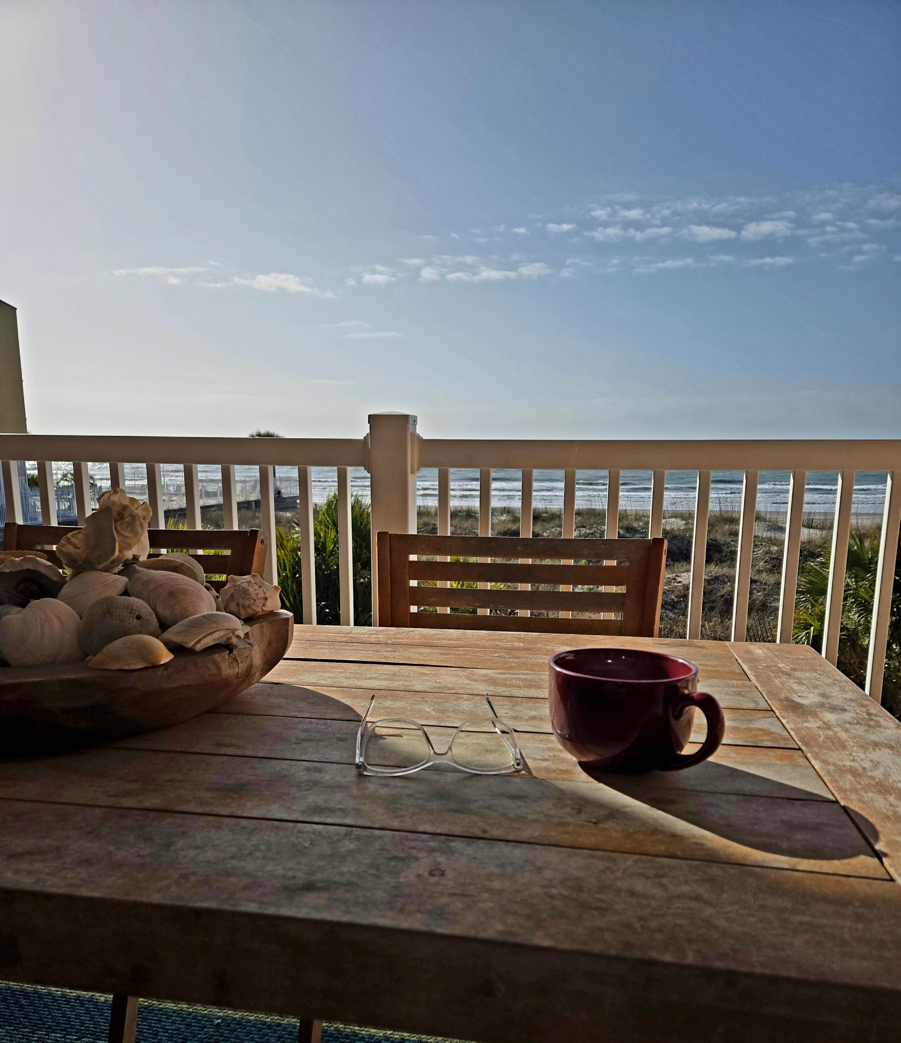 Main floor balcony view