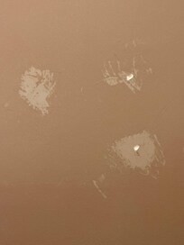 More white stuff on the wall