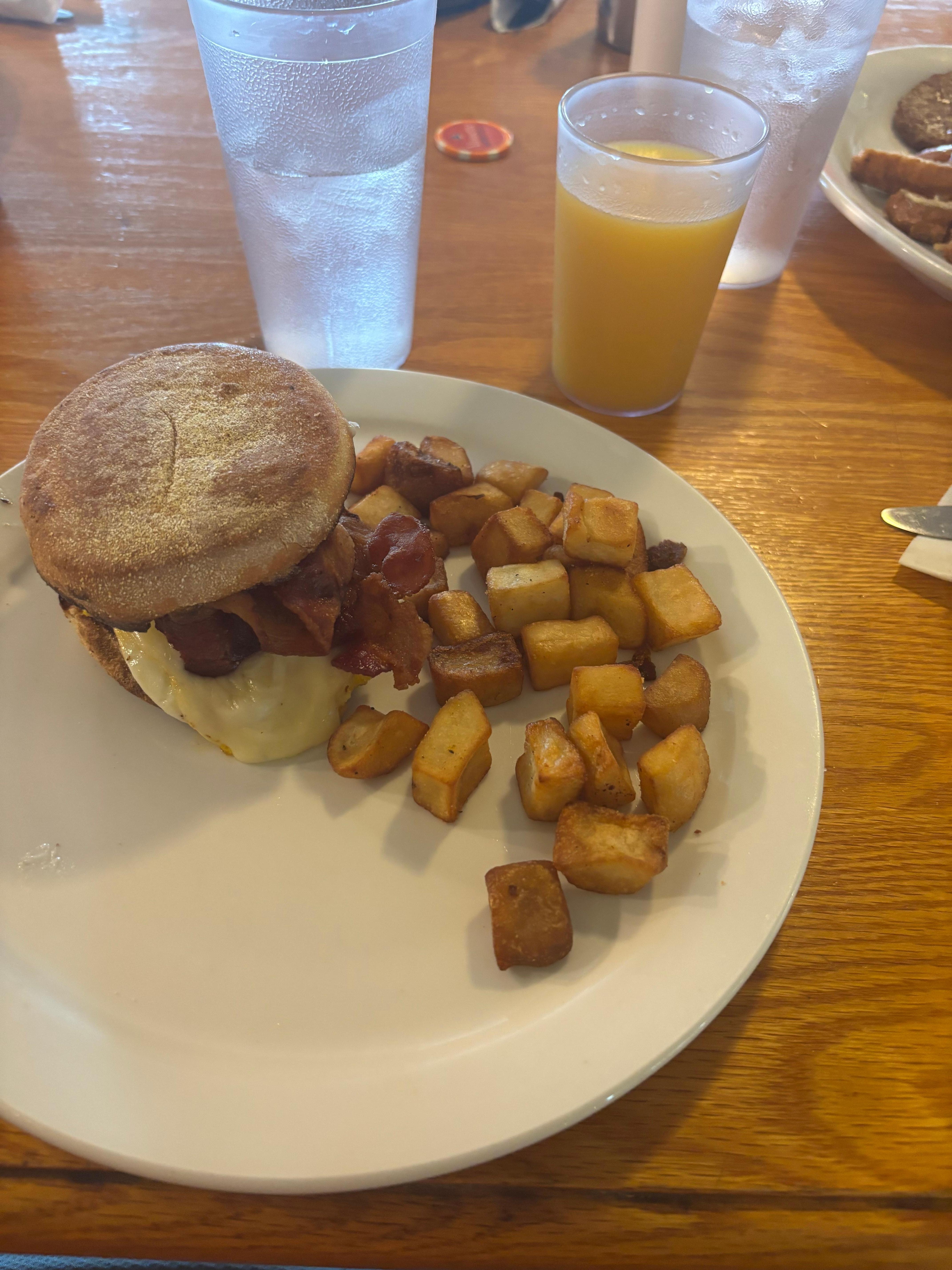 Breakfast had the cafe