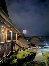 We were able to see Dollywood entire firework show from the front porch!