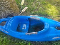Dirty water in kayak