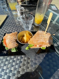 Lovely prawn ciabatta for lunch