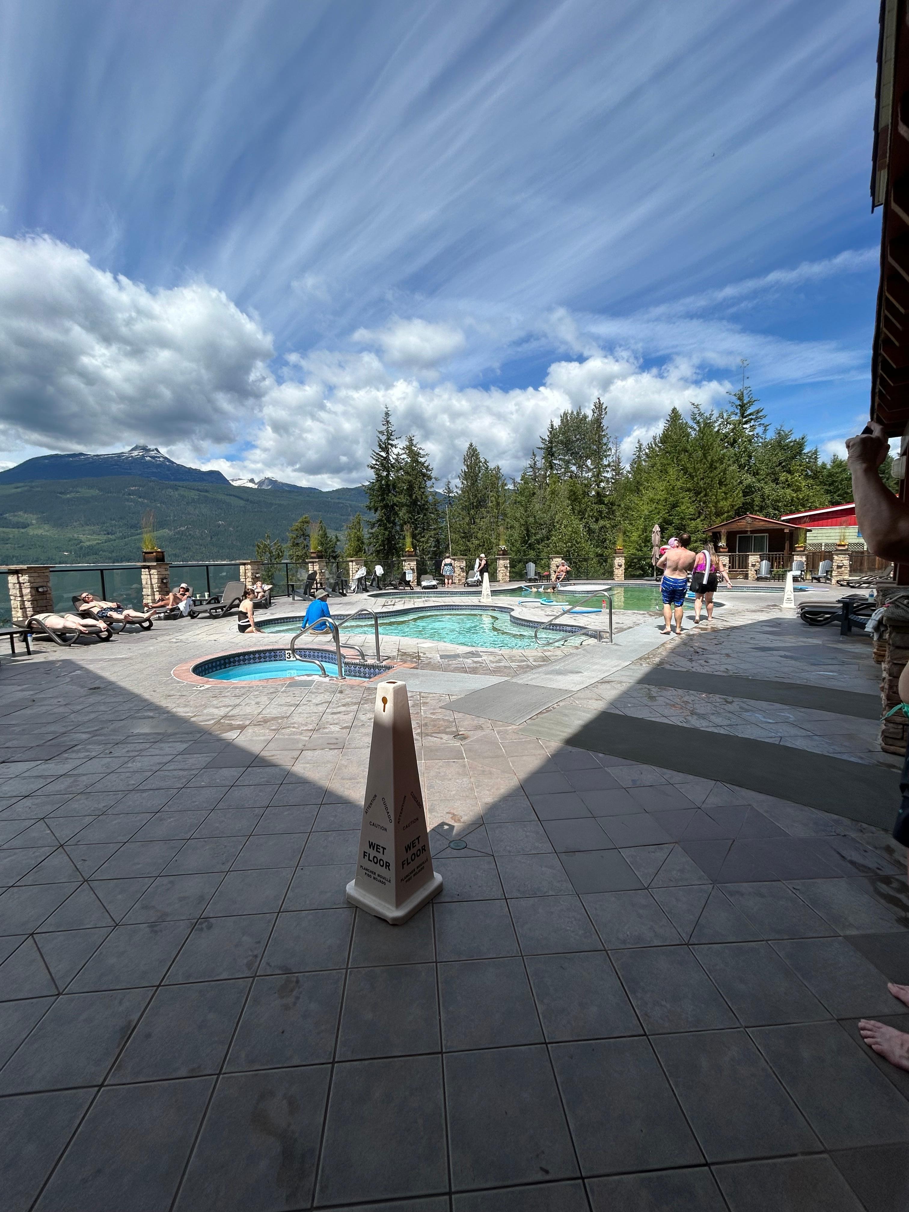 Hot spring pools
