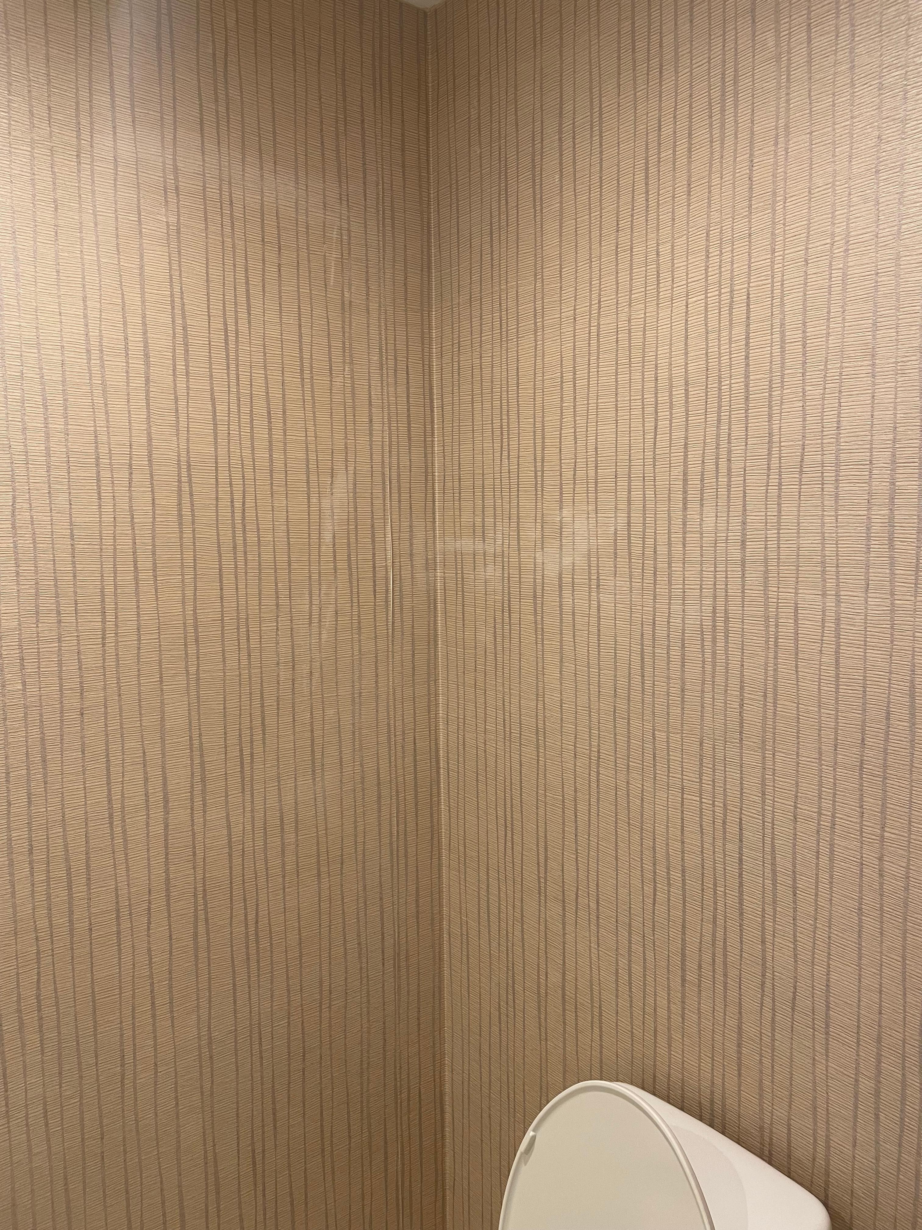 Discolouring worn wallpaper