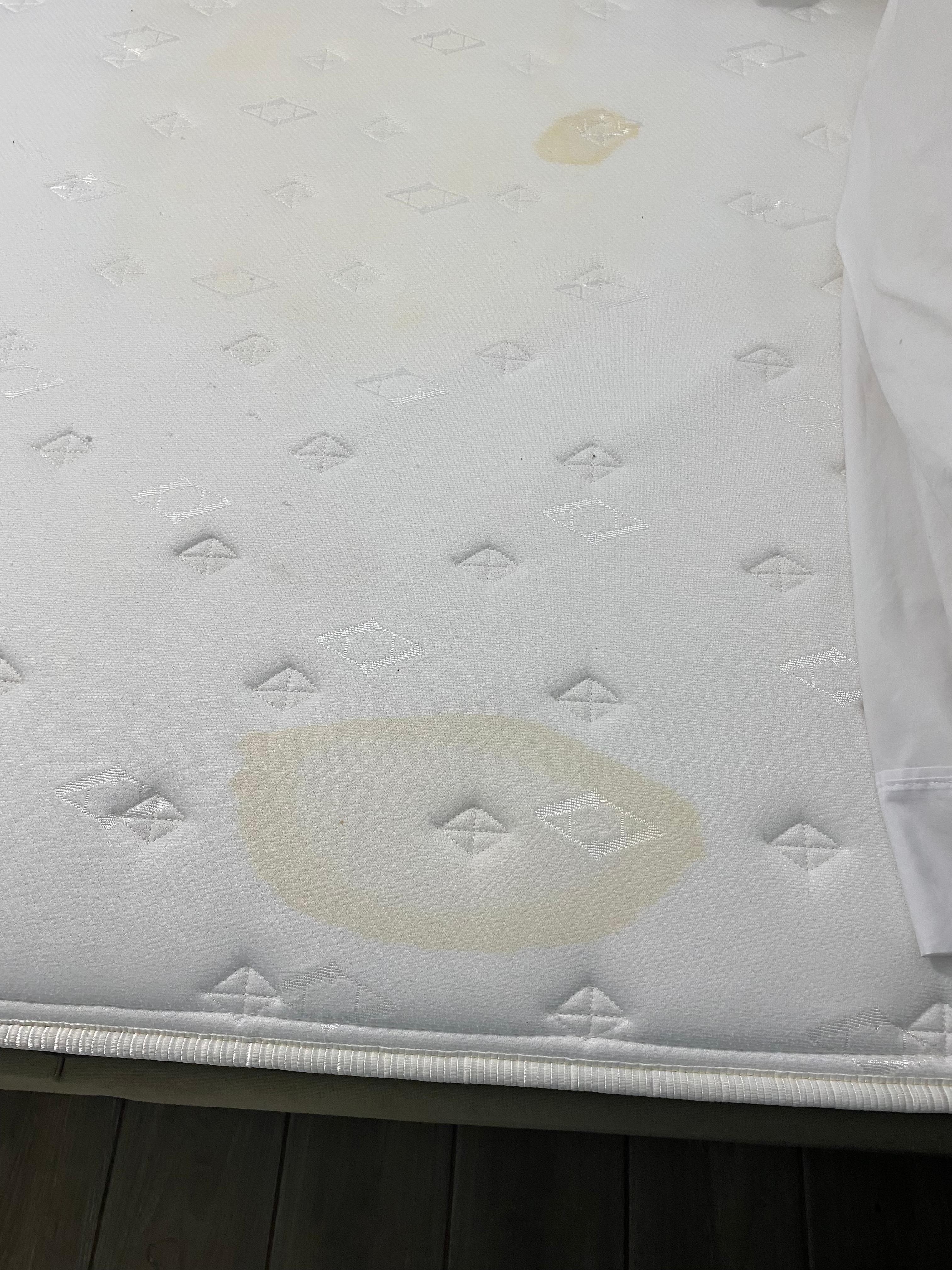 Mattress full of pee stains.
