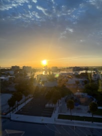Sunrise from the balcony