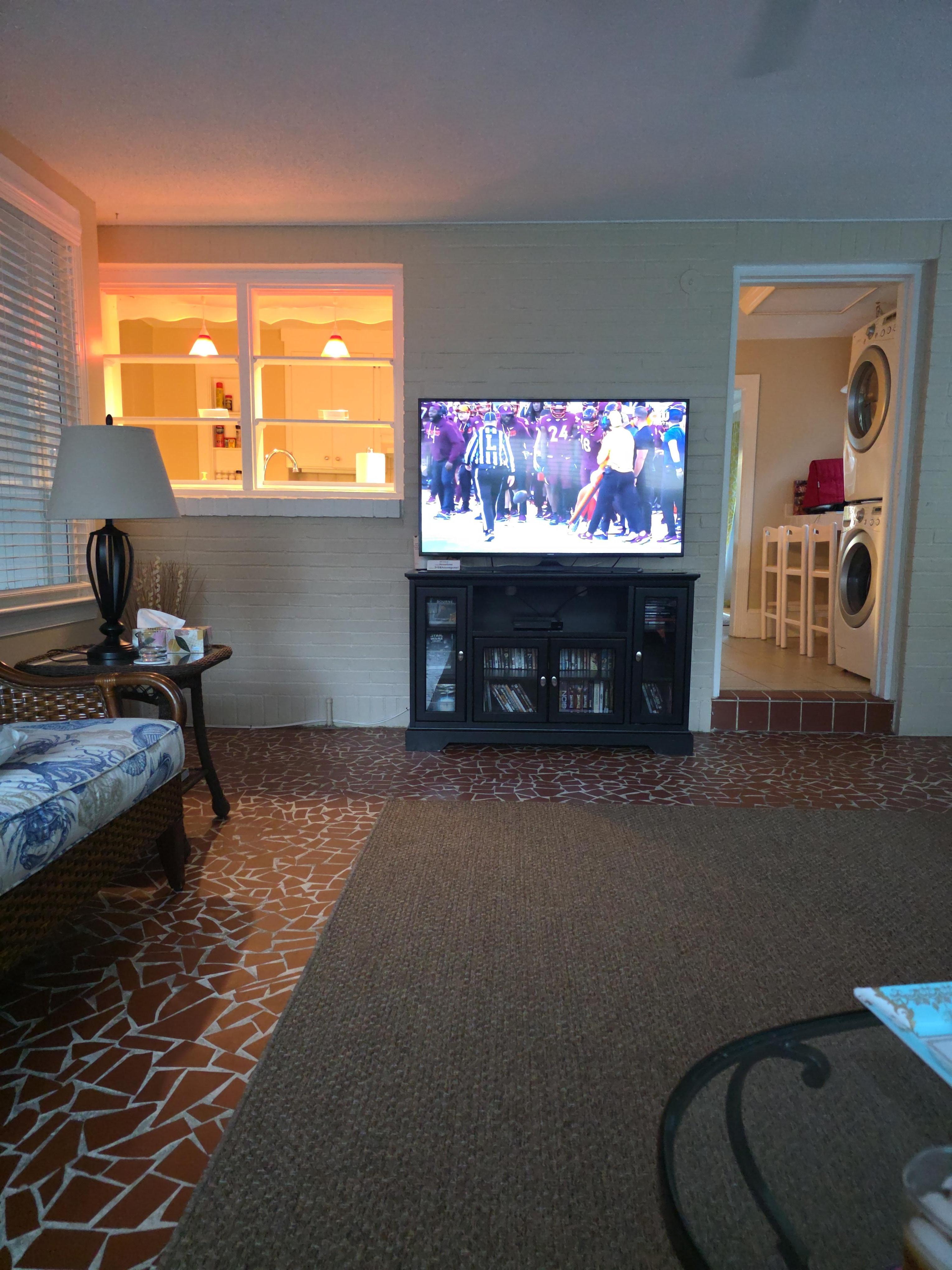 Great room to watch football.