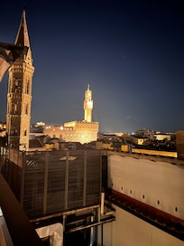 View of Palazzo Vecchio from the rooftop bar