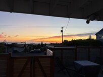 View of sunrise from lower patio