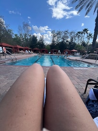 Pool was a great spot to hang out and relax.