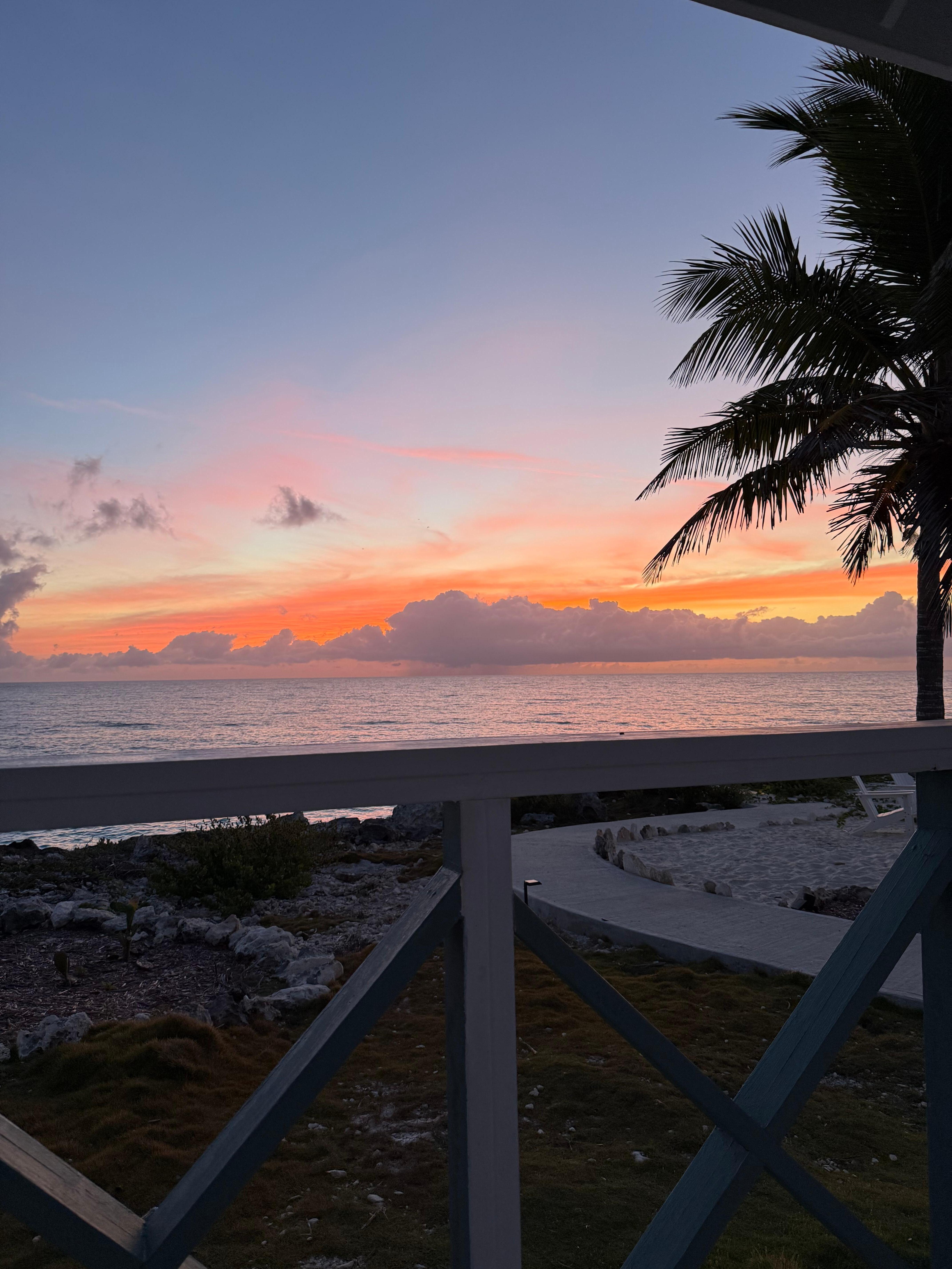 Sunrise at the house