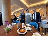 Hotel staff-chef, host, manager