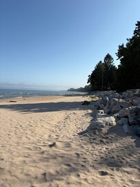 Vast beautiful beach.