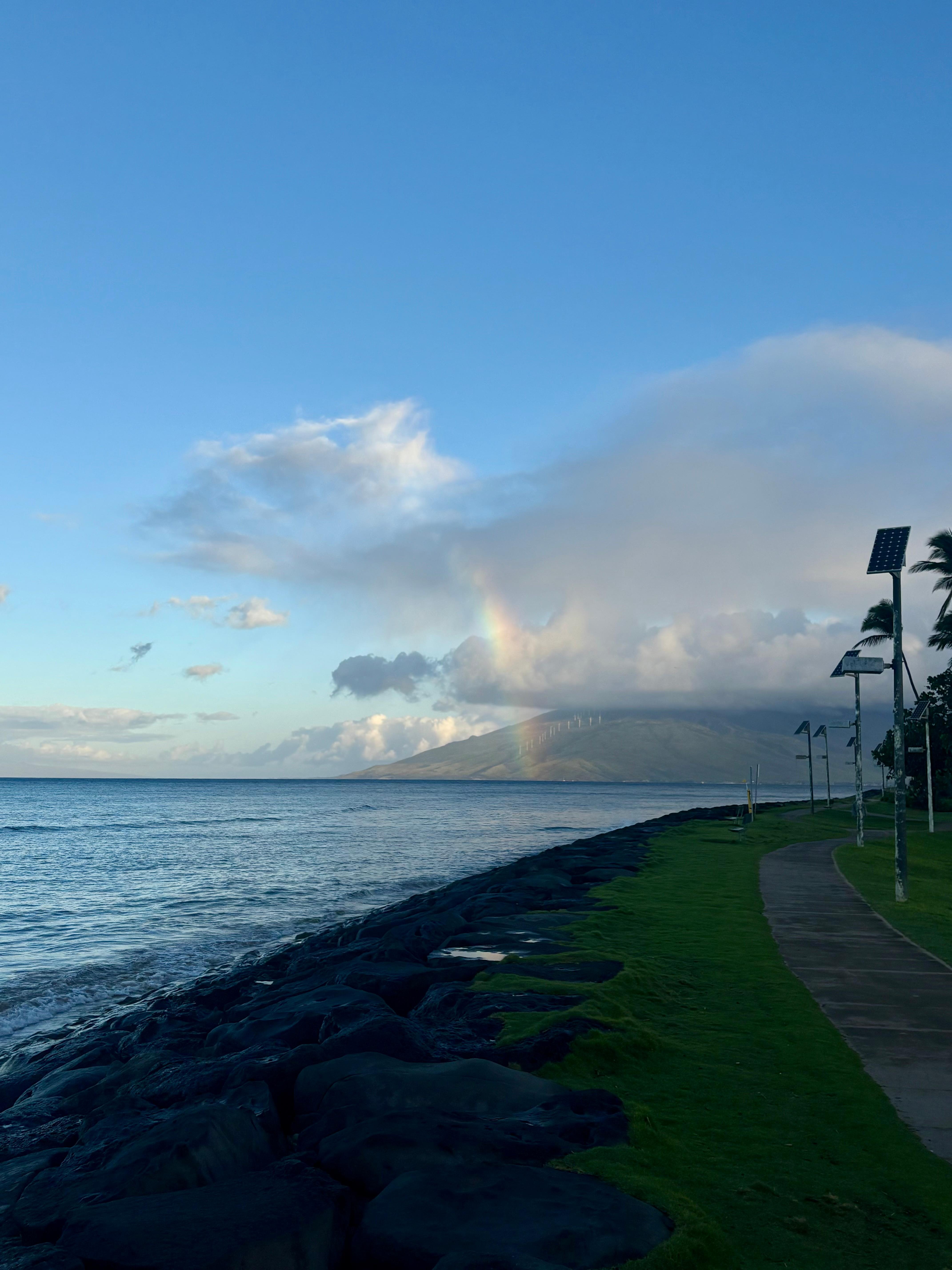 At the park across the street from condos
