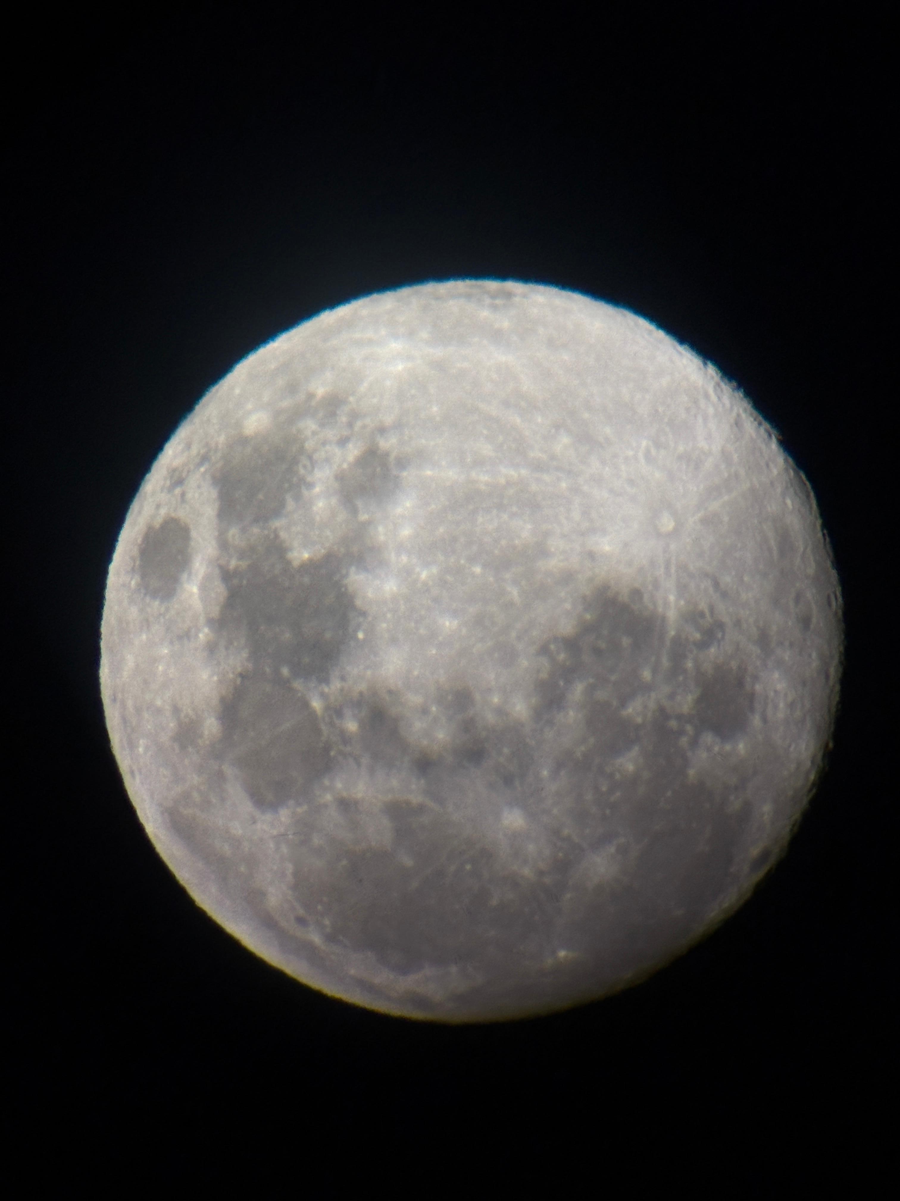 Moon by telescope 