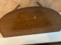 Old, shabby, thrift-store style furniture