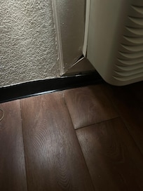 Water damage from either AC or leaks.