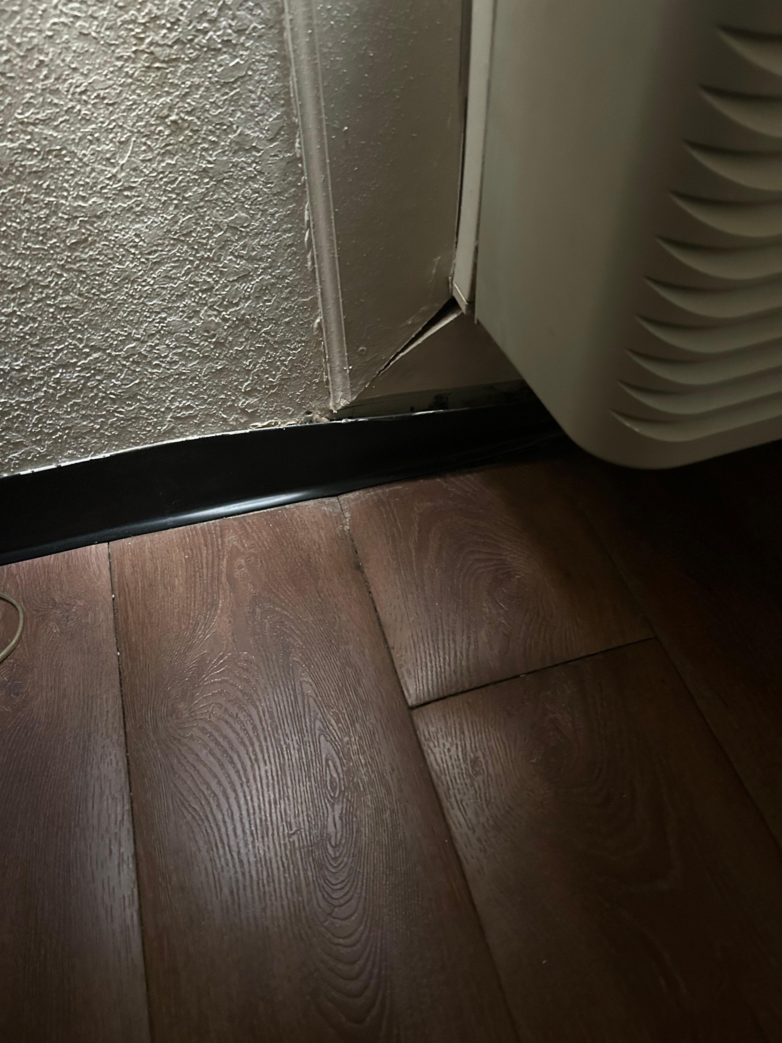 Water damage from either AC or leaks.