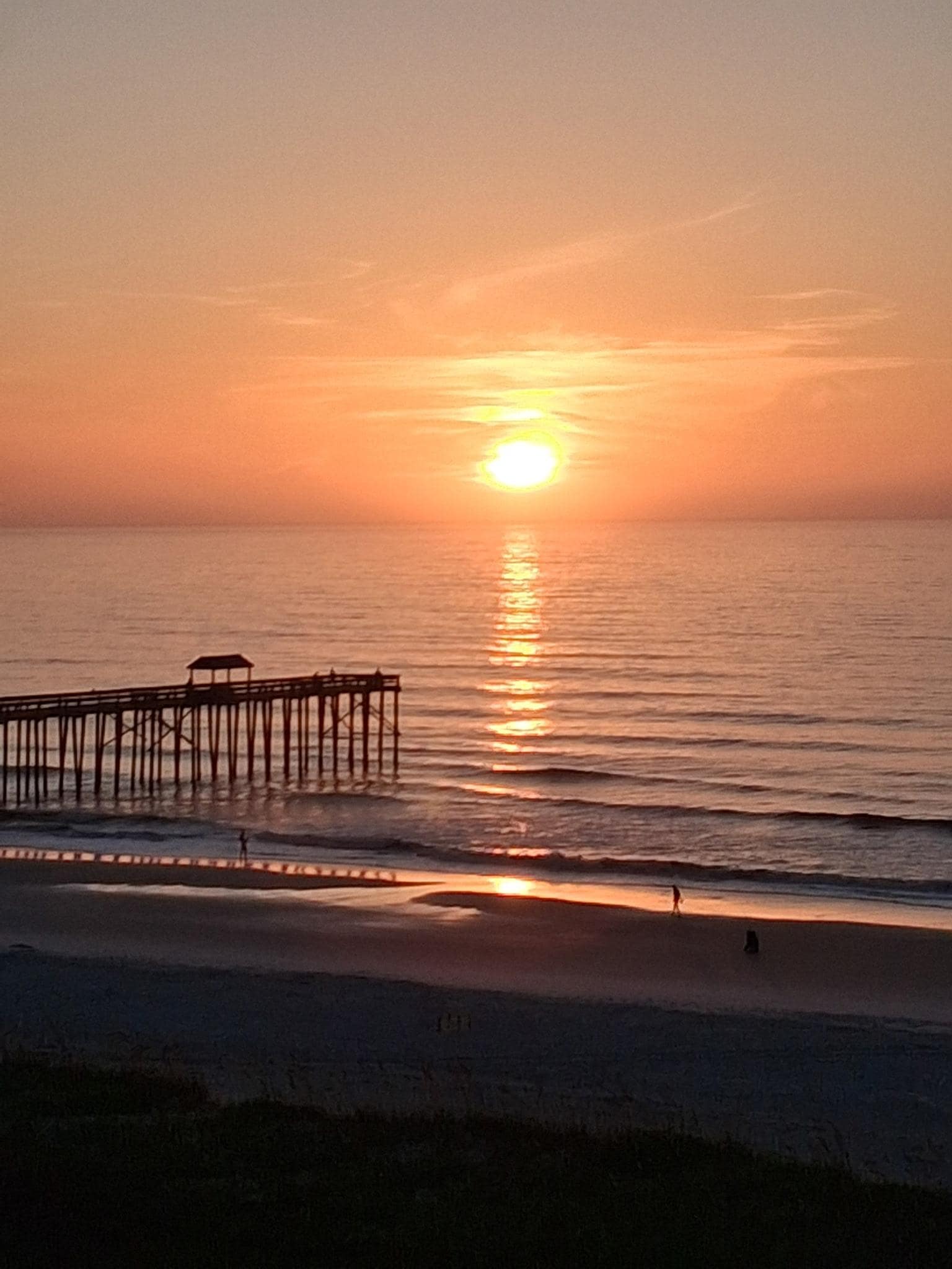Sunrise from the balcony. 