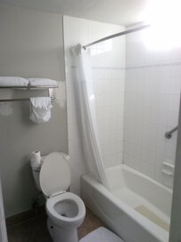 Broken screen on bath window