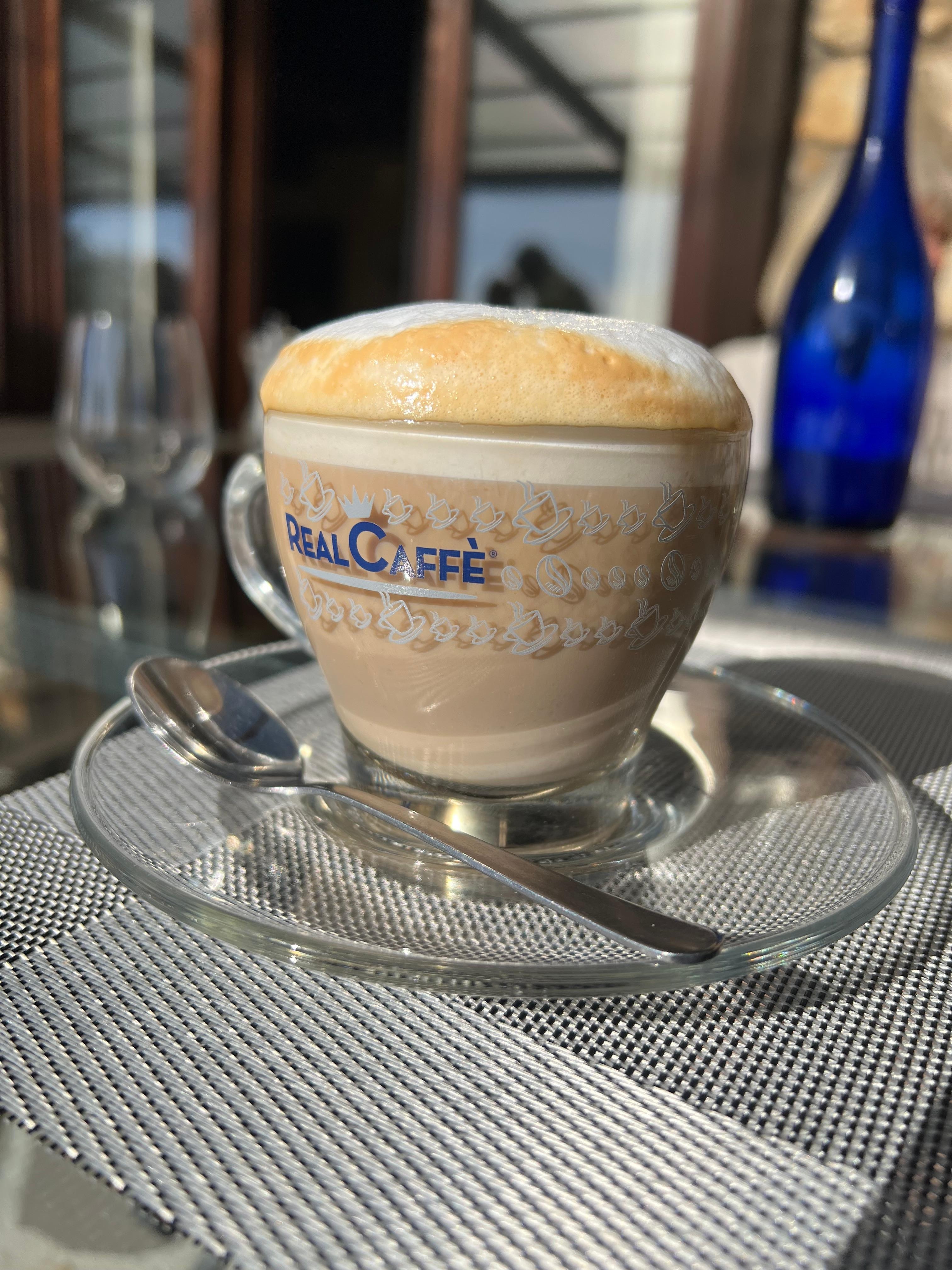 Coffee fresh and on demand all the time.  Pictured is my morning cappuccino, but all of it was great!