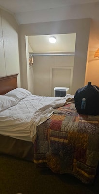The bed is a full bed.