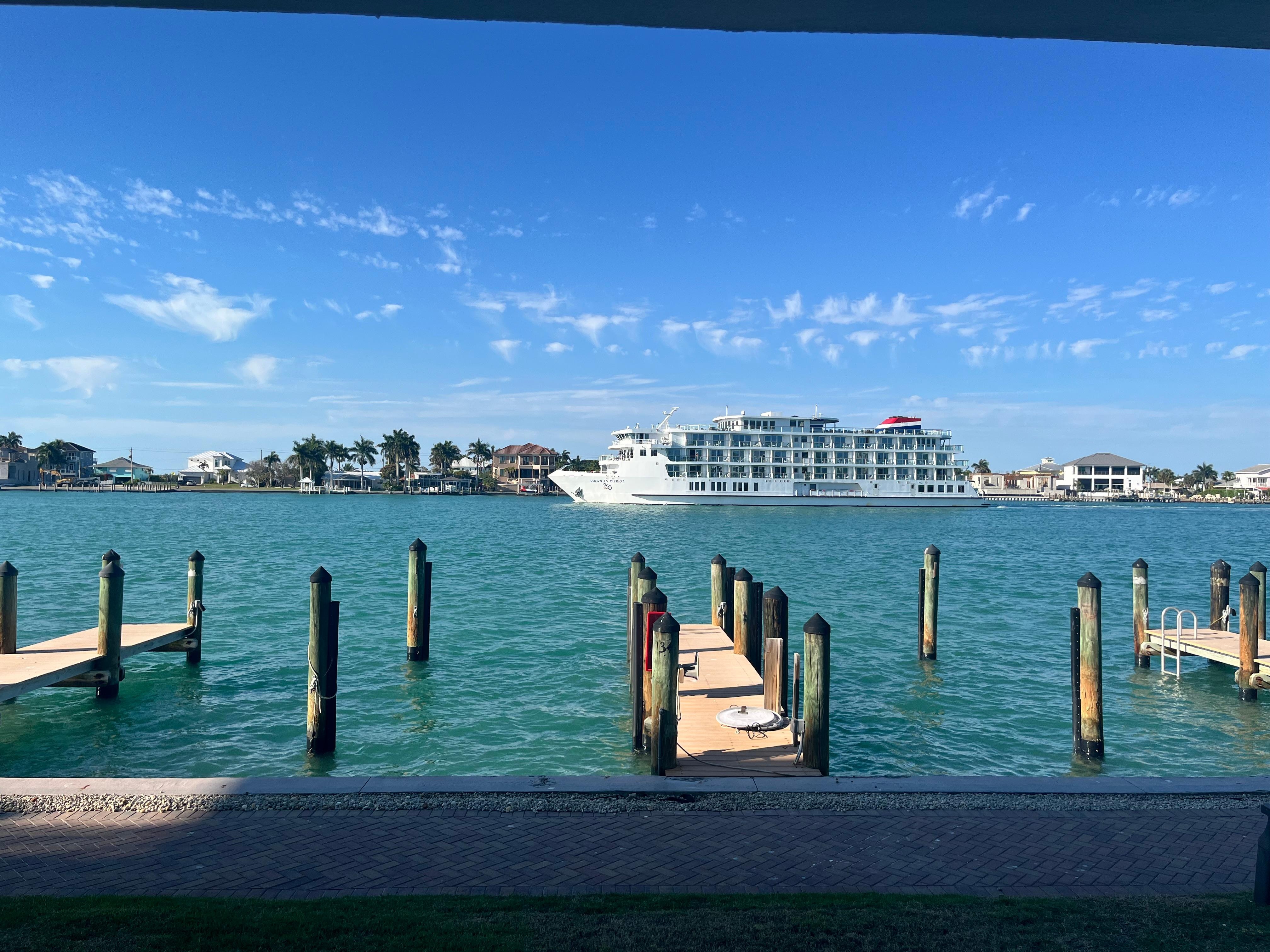 A view from the back patio