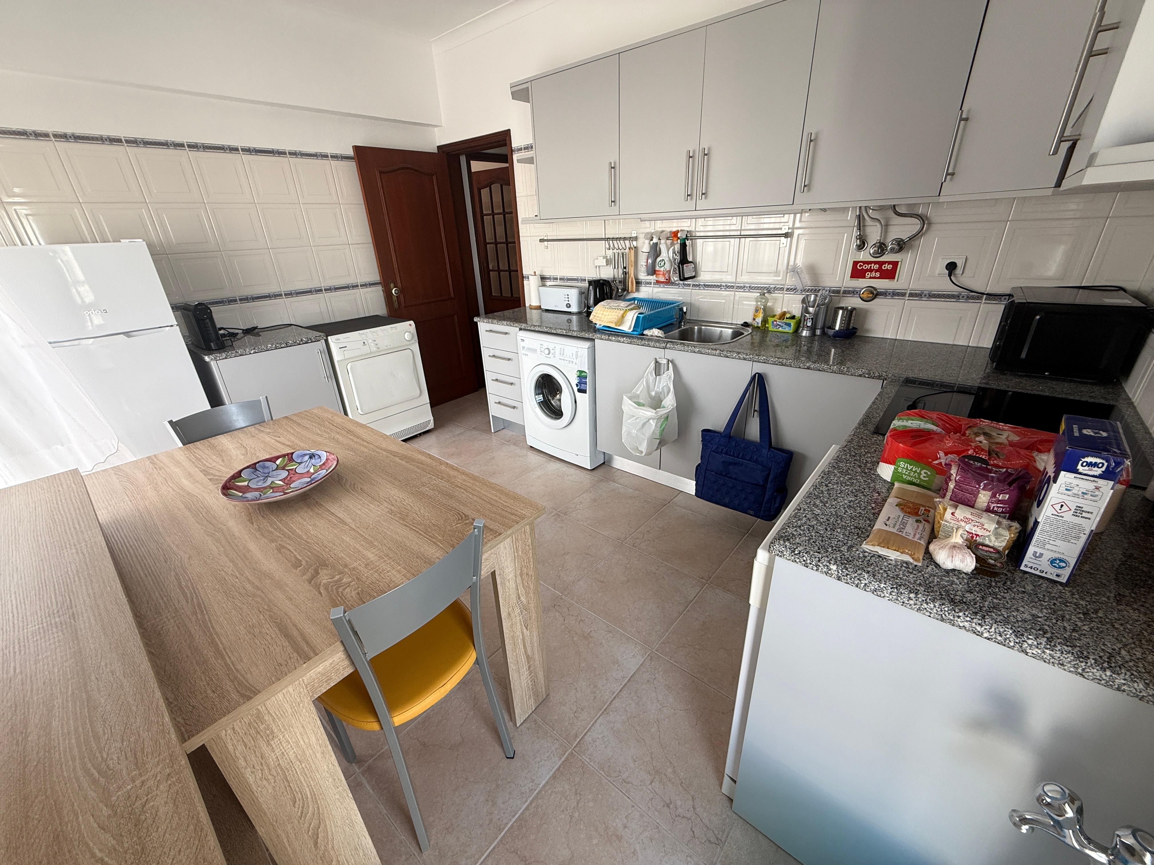 A very functional kitchen. We ate 80% of our meals at the apt.