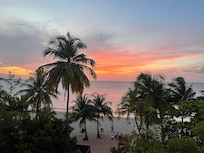 Sunset view from the balcony