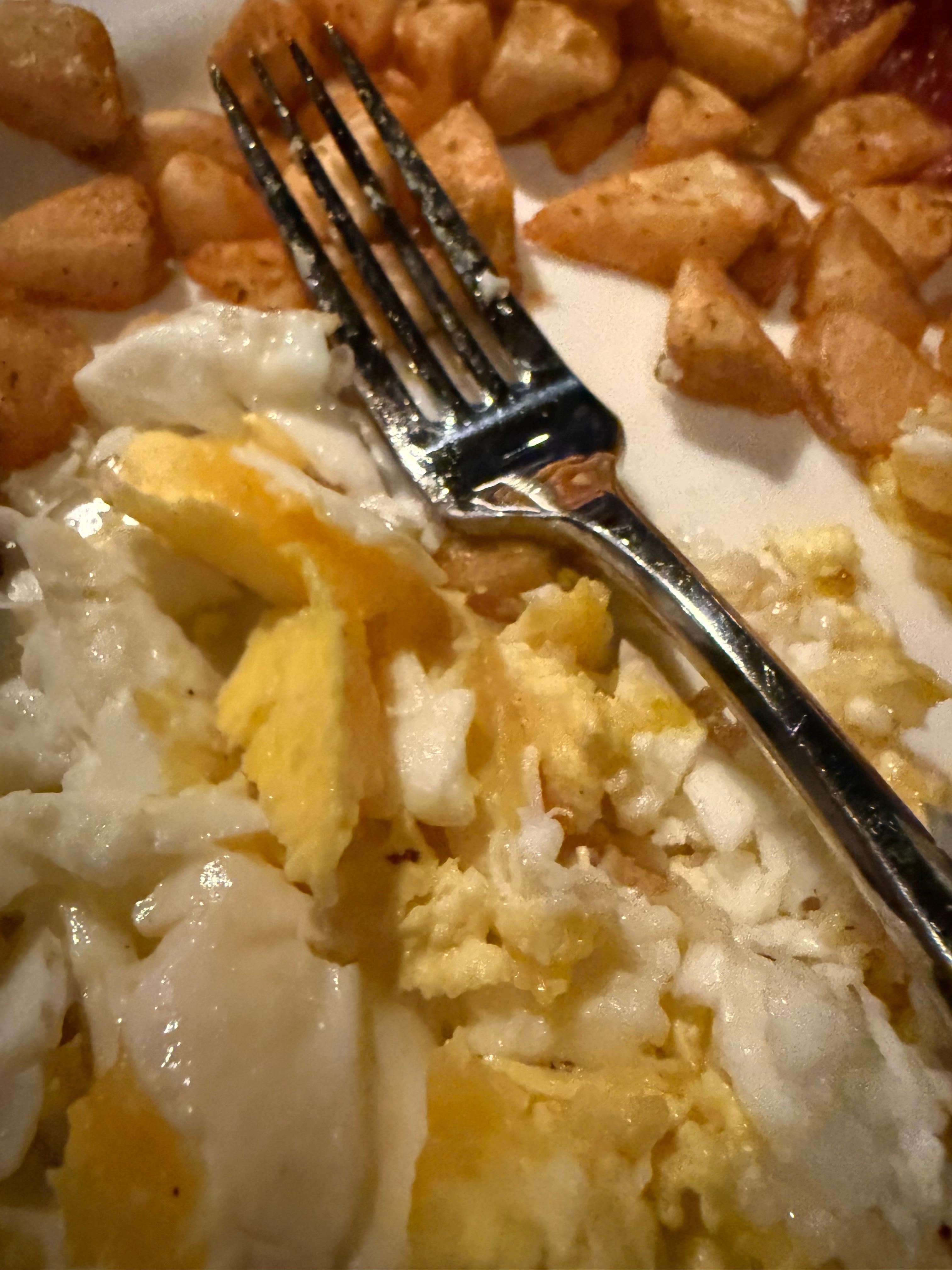 Ordered eggs over medium but hot this